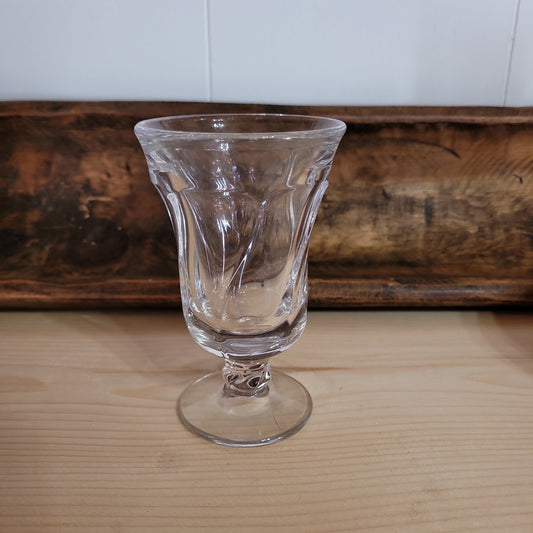 VINTAGE SWIRLED BEVELED glasses' cocktail glasses barware vintage wine glasses' dessert dish vintage cut glass