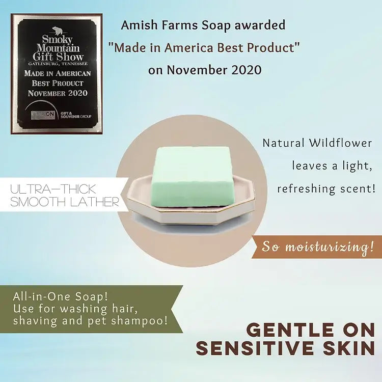 Amish Farm Soap 5-Bar Bag - Colored Bars + Fragrance