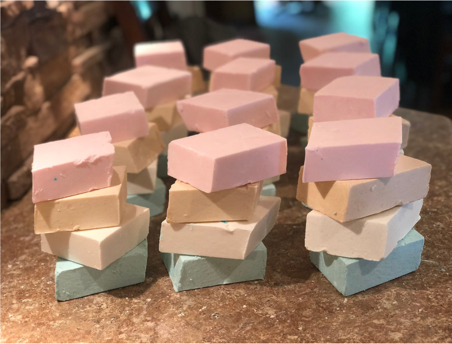 Amish Farm Soap Bars - Colored Bar + Wildflower